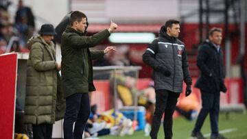 Alessio Lisci durante el partido ante el Oviedo.