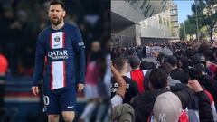Ultras del PSG lanzan insultos a Messi en la sede del equipo en París