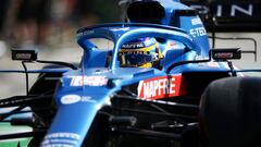 Fernando Alonso (Alpine A521). Bahr&eacute;in, F1 2021. 