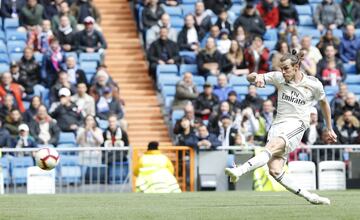 Acción de Bale que desvió Dmitrovic en el mano a mano. 