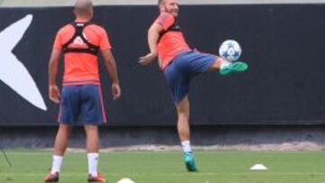 Mustafi, en el entrenamiento.