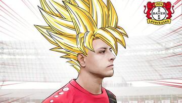 El club de las aspirinas publicó un imagen en la que el mexicano aparece con el cabello semejante al del personaje Gokú en Dragon Ball.
