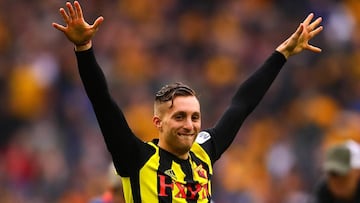 El extremo espa&ntilde;ol del Watford, Gerard Deulofeu, durante un partido.