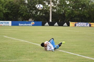Entrenamiento de algunos jugadores convocados a la Selección Colombia para los partidos ante Venezuela en San Cristóbal y Brasil en Barranquilla por las fechas 15 y 16 de las Eliminatorias rumbo al Mundial de Rusia 2018. En los próximos días estarán llegando los demás futbolistas para integrarse a los trabajos.