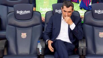 Ernesto Valverde, entrenador del Barcelona.