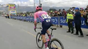 Rigo sale tarde de la 4ta etapa y simula victoria