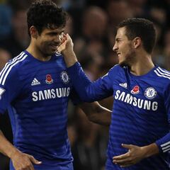 Diego Costa-Hazard, una amistad que dio dos Premiers al Chelsea