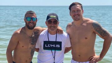 Vasyl y Anatoly Lomachenko y Olek Usyk.