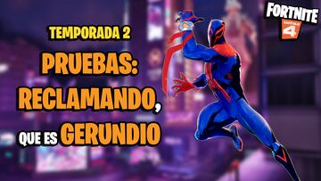 fortnite capitulo 4 temporada 2 mega misiones pruebas reclamando que es gerundio