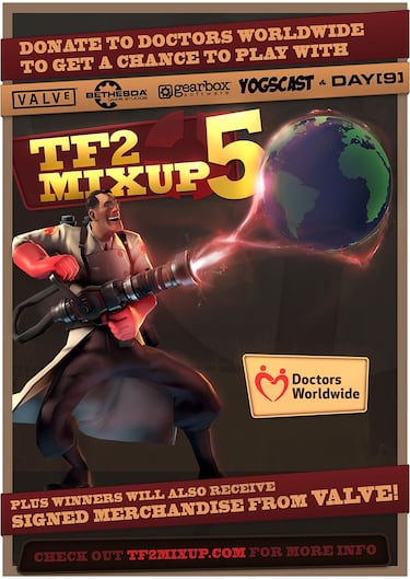 Valve prepara una partida solidaria de Team Fortress 2