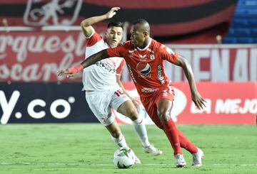 El América venció 3-0 a Santa Fe en el partido de ida de la final de la Liga BetPlay con goles de Yésus Cabrera, Duván Vergara y Santiago Moreno.