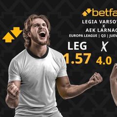 Legia Varsovia vs. AEK Larnaca: horario, dónde ver, pronósticos y cuadro