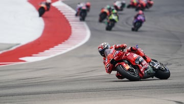 Marc Márquez con la Ducati durante la carrera del GP de Las Américas de MotoGP.