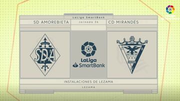 Resumen y gol del SD Amorebieta vs. CD Mirandés