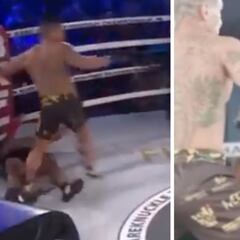 Récord en el boxeo a nudillos: ni un segundo pasó y le dejó KO, el sonido al caer al suelo dice todo