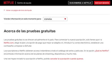 Ya no puedes probar gratis Netflix en España, pero sí en otros países