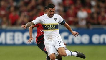 Soccer - Copa Libertadores - Group Stage - Group G - Athletico Paranaense v Boca Juniors - Arena da Baixada, Curitiba, Brazil - April 2, 2019 Boca Juniors' Carlos Tevez in action REUTERS/Rodolfo Buhrer