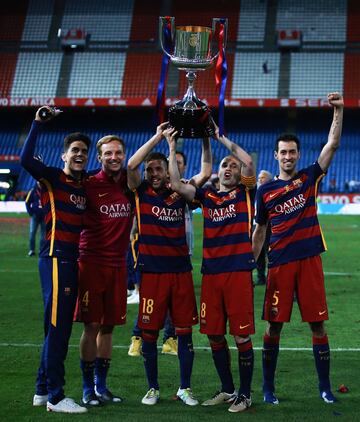 Copa del Rey 2015/2016,(22/05/16). Estadio Vicente Calderón. Barcelona-Alavés. El Barcelona gana 2-0 en la prórroga con goles de Jordi Alba y Neymar