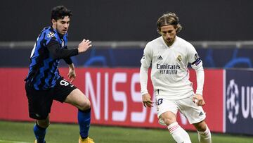 Modric, en el Inter-Real Madrid.