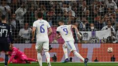 Líder total: el gesto de Benzema antes de tirar el penal decisivo