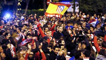 Aficionados del Atlético.