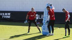 Cillessen, Cristian Rivero y Jaume. 