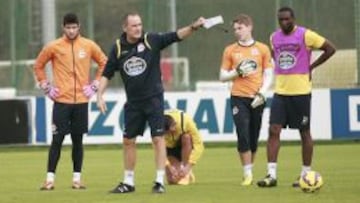 Víctor Fernández en un entrenamiento