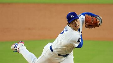 LOS ANGELES, CALIFORNIA - OCTOBER 17: Shohei Ohtani #17 of the Los Angeles Dodgers pitches during the second inning against the Milwaukee Brewers in game four of the National League Championship Series at Dodger Stadium on October 17, 2025 in Los Angeles, California. Luke Hales/Getty Images/AFP (Photo by Luke Hales / GETTY IMAGES NORTH AMERICA / Getty Images via AFP)