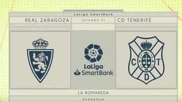 Resumen y goles del Zaragoza vs. Tenerife de LaLiga SmartBank