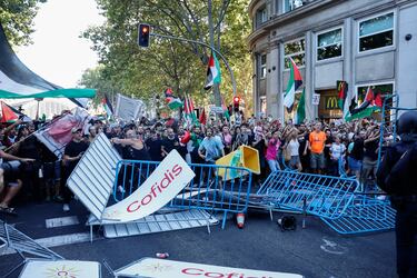 Las protestas pro-Palestina en las calles de Madrid.
