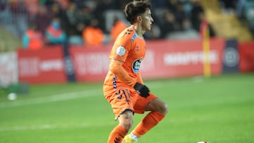 Franco Cervi, durante el partido entre el Salamanca y el Celta de la Copa del Rey.