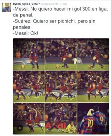 Los memes del penalti indirecto de Messi