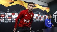 Marcelino, en rueda de prensa.