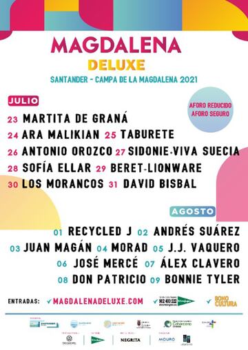 Los mejores festivales de música para disfrutar del verano 2021