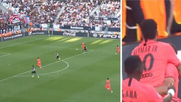 La conexi車n Mbapp谷-Neymar salva al PSG: la celebraci車n en el gol no tiene desperdicio
