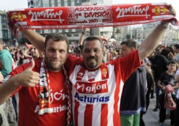 Ascenso del Sporting de Gijón "Alegría de Primera"