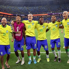 How many times have Brazil qualified for the quarter-finals of the World Cup? What is their record?