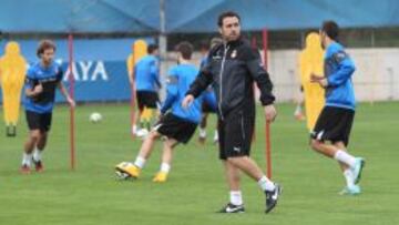 Sergio González en un entrenamiento