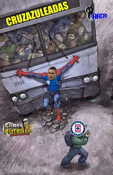 Los memes celebran al Cruz Azul y acaban con Monterrey