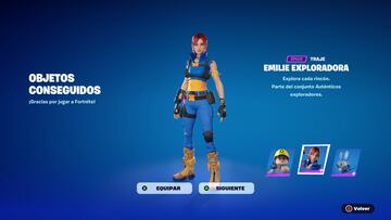 lego fortnite nueva skin gratis emilie exploradora como conseguirla