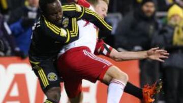 Cedrick Mabwati (11) durante la final de ida ante NY Red Bulls. 