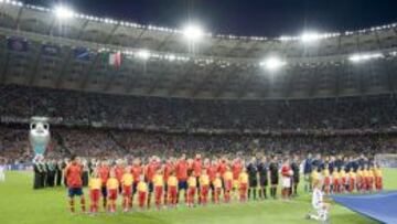 Final de la Eurocopa de 2012 de Polonia y Ucrania, entre España-Italia.