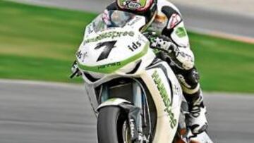 <b>RITMO VELOZ. </b>Carlos Checa era el más rápido en Valencia.