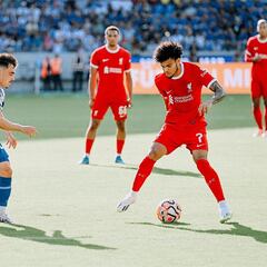 Díaz, presente en el triunfo de Liverpool sobre Karlsruher