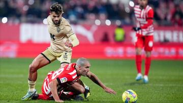 Oriol Romeu of Girona FC during the La Liga match between Girona FC and UD Almeria played at Montilivi Stadium on February 17, 2023 in Girona, Spain. (Photo by Bagu Blanco / Pressinphoto / Icon Sport)