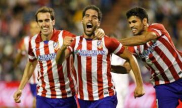 Godín, Raúl García y Diego Costa.