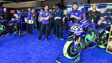 Rossi no pudo estar en la cita de Misano por su lesión.