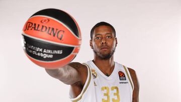 MADRID, SPAIN - SEPTEMBER 23: Trey Thompkins, #33 poses during the Real Madrid 2019/2020 Turkish Airlines EuroLeague Media Day at Valdebebas on September 23, 2019 in Madrid, Spain. (Photo by Angel Martinez/Euroleague Basketball via Getty Images)
PUBLICADA 10/06/20 NA MA26 2COL