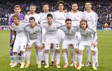 El once del Real Madrid.