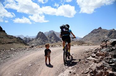 Etapa 3 de la 13ª edición de Titan Desert 2018 entre Alnif y Rissani, en el centro de Marruecos